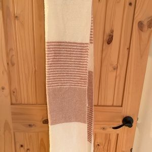 Beautiful pink and white scarf